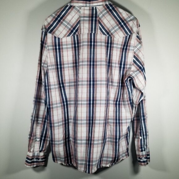 RW & CO Men's Shirt Size L Plaid RW. '99 Button Down Western - Picture 3 of 7